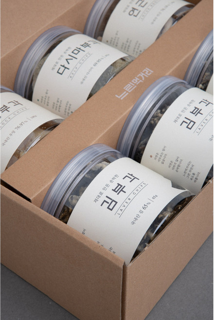 송정역시장 느린먹거리 부각가 김부각 어울림세트 6개입 선물 셋트, 65g, 1