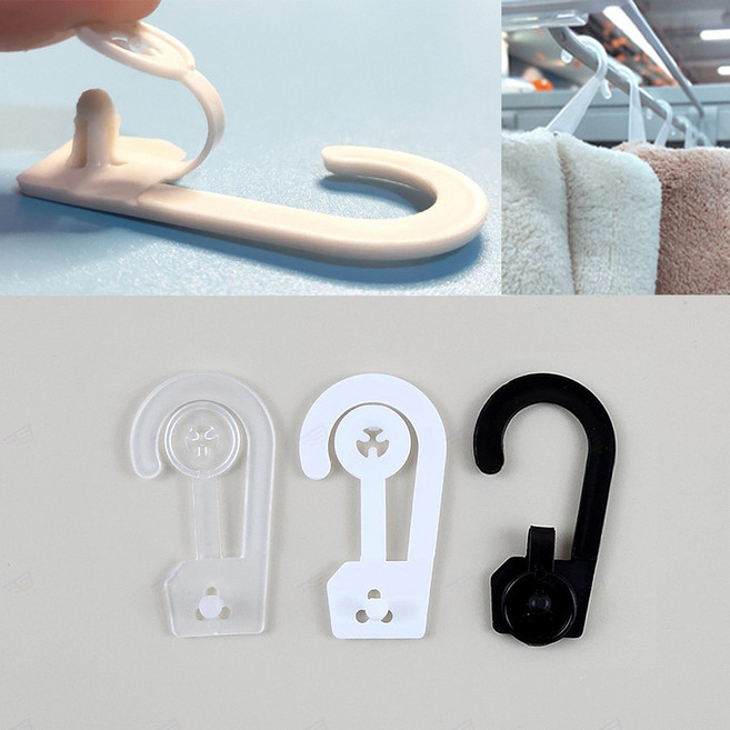 상품 진열 세로 결속 고리 후크 매장 소품 포장 전시 행거, GS1500068A 투명, 1개