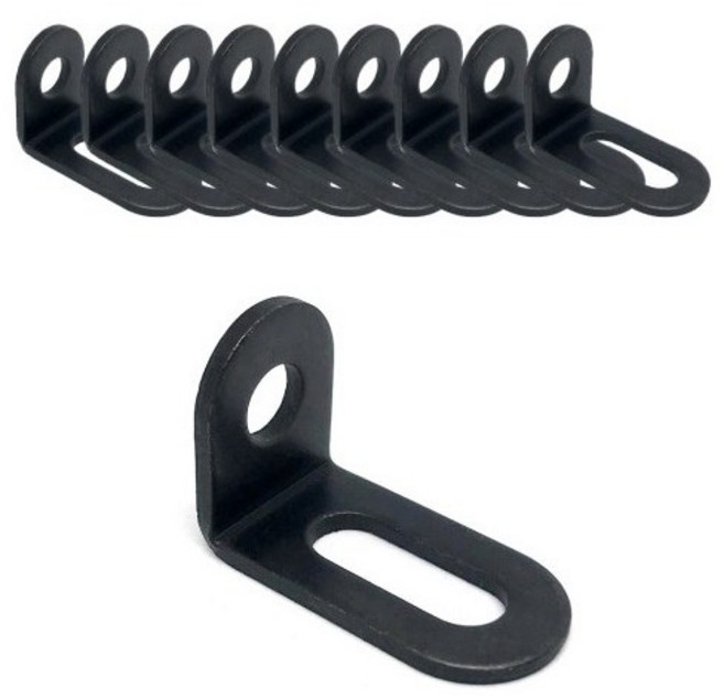 타원 ㄱ자꺽쇠 코너 지지대 선반 상하피스조절, 1개