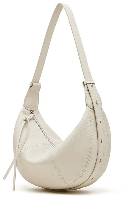 S.S.N 천연 소가죽 반달 크로와상 숄더백 크로스백