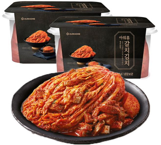 아워홈 국산 갈치김치 (트레이) 800g, 2개