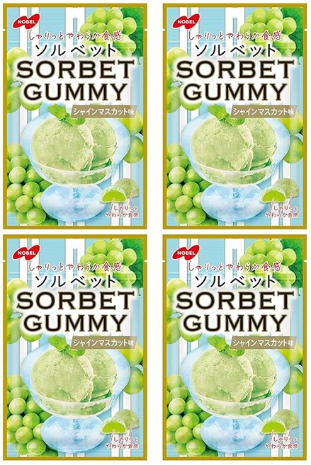 대량 구매 솔벳 구미 샤인머스캣 맛 50g×4봉지 - 쿠팡
