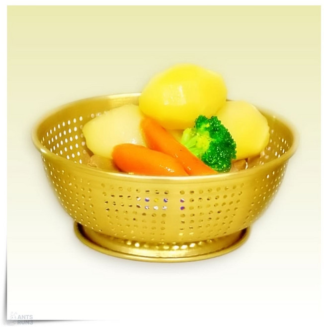 찜소쿠리 알루미늄 채반 타공 업소용 다용도 24cm