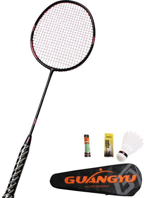 풀카본 초경량 배드민턴 라켓 5U/8U 선수용 전문가용 상급자용 1P, 1개, 8U 핑크+블랙