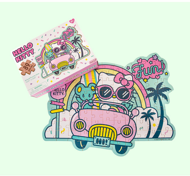 핸즈크라프트 산리오 헬로키티퍼즐 나무퍼즐 직소퍼즐 : 키티의 휴가, 1개