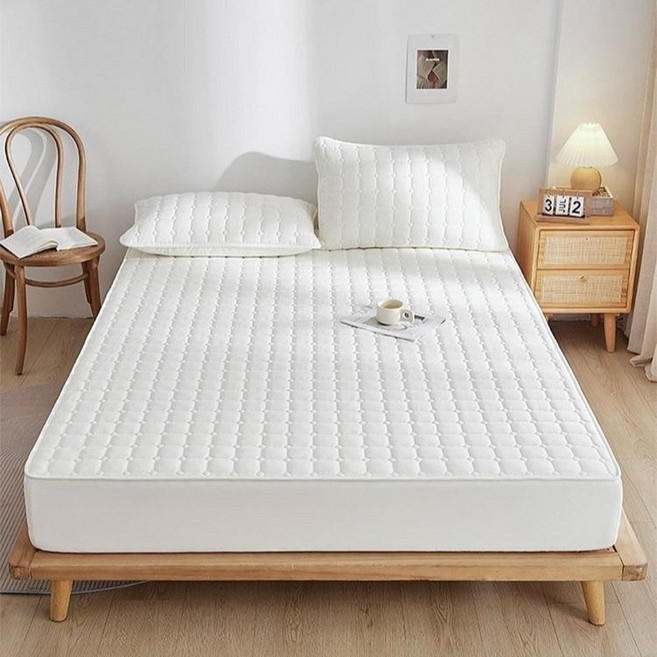 에이트샵 누빔 매트리스커버 올인원 순면 심플 침대 커버