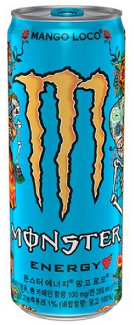 몬스터 에너지 드링크 망고 로코, 355ml, 24개