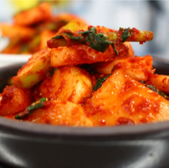 하담채 국내산 석박지 깍두기 섞박지 전라도 무 김치, 1kg, 1개