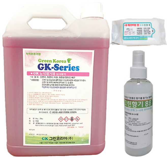그린환경 GK 요석제거제 요석제거 남자화장실 소변기막힘 누런때 세정제 지린내제거 화장실 냄새제거, 1개, 4L