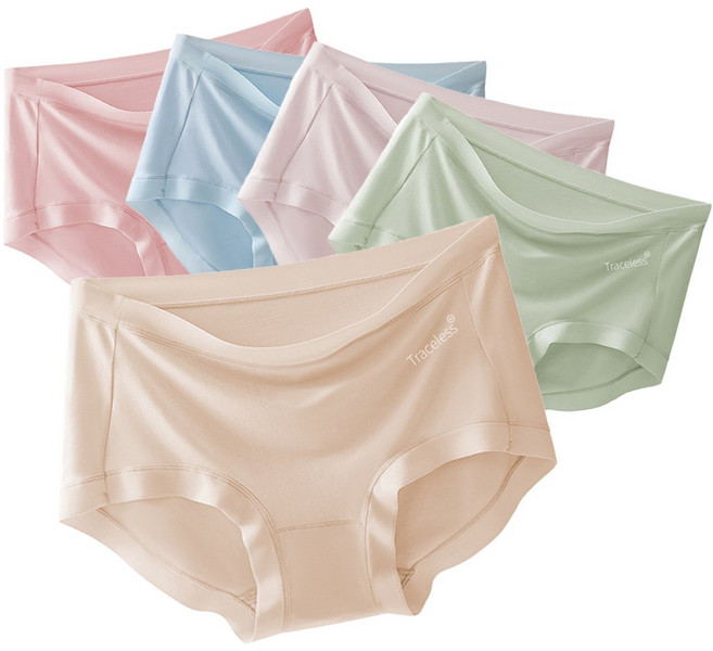 꿀쥬 고탄력 60수 노라인 여성 모달 팬티 5장