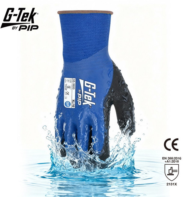 지텍 라텍스코팅 사계절 방수장갑, 1개, 55-1600