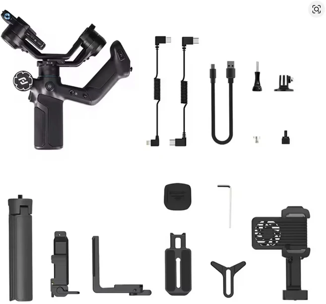 페이유테크 스콜프 미니-3-프로 짐벌 스태빌라이저 카메라 미러리스/컴팩트/액션 스마트폰용 18m AI 트래, 01 CHINA, 02 SCORP Mini 3 Pro