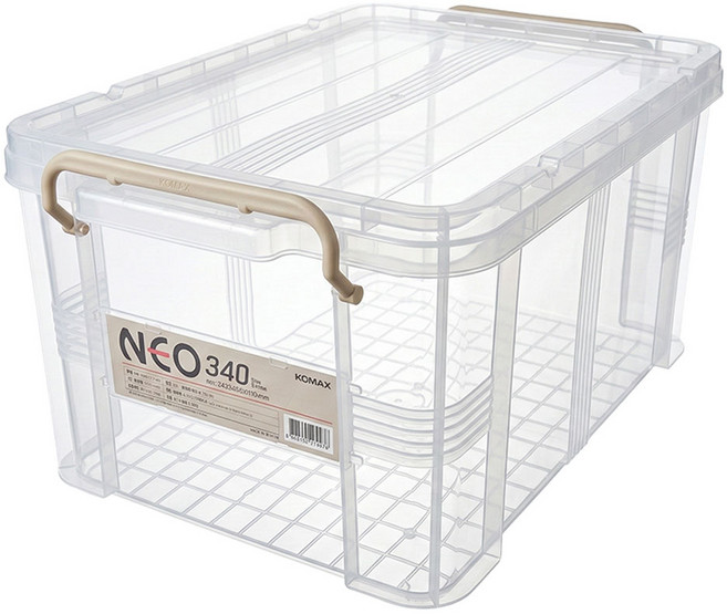 코멕스 국내생산 네오박스 리빙박스, 1개, 베이지