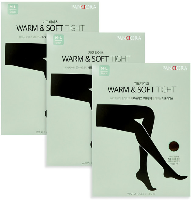 판도라by비비안 웜&소프트 기모 유발타이즈 3매세트