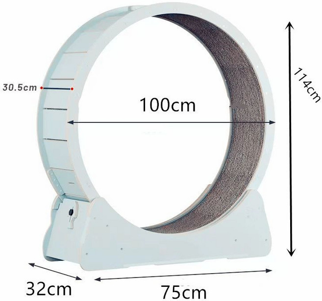 무소음 캣휠 베어링 캣워커 놀이기구 고양이 고양이캣휠 캣타워, 라이트그린 MDF L 7.5kg내