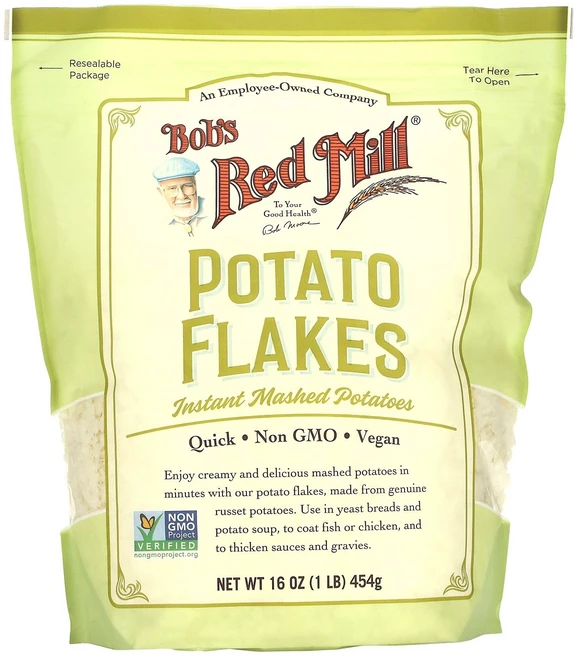 Bob's Red Mill Potato Flakes Instant Mashed Potatoes 16 oz 454 g, Bob's Red Mill, Potato Flakes, - 쿠팡