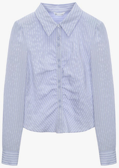 잇미샤 잇미샤 스트라이프 셔링 블라우스 (ITP4WBL330)_DG_DG