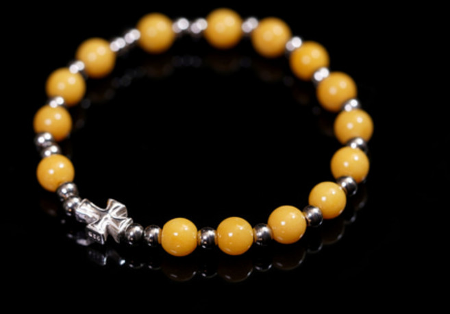 (재물 권력) 황옥 5A 6mm 묵주팔찌