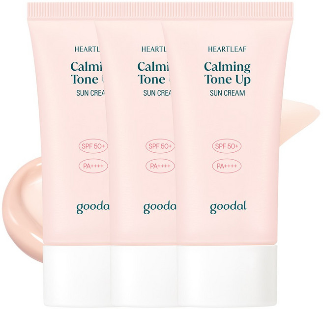 [증정] 구달 맑은 어성초 진정 수분 톤업 선크림 SPF50+PA++++, 3개, 50ml