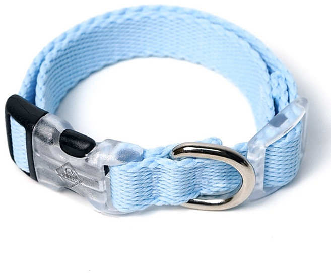 아띠지기 반려동물 웨빙 목줄, 스카이블루, 1개