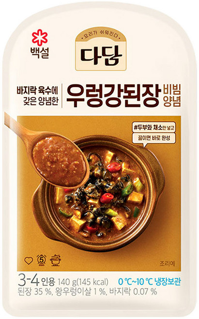 CJ 다담 우렁강된장비빔양념, 140g, 12개