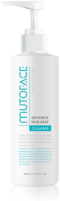 뮤토페이스 피부과 닭살피부 모공각질 각질제거 10% 파하 아하 필링 어드밴스 스킨딥클리너 200ml, 1개, 1개 - 쿠팡