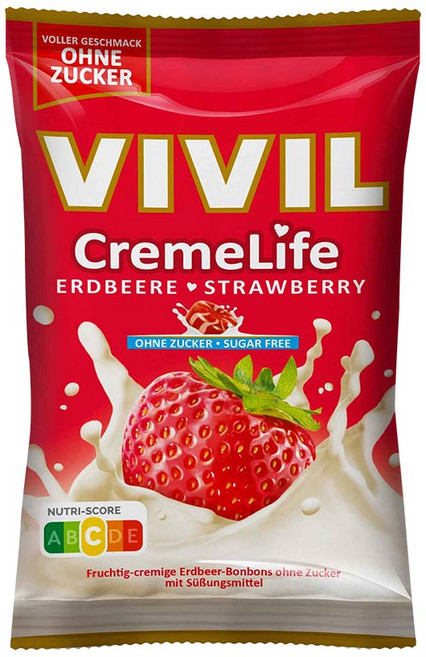 비빌 무설탕 캔디 딸기 90g, 1개, 110g