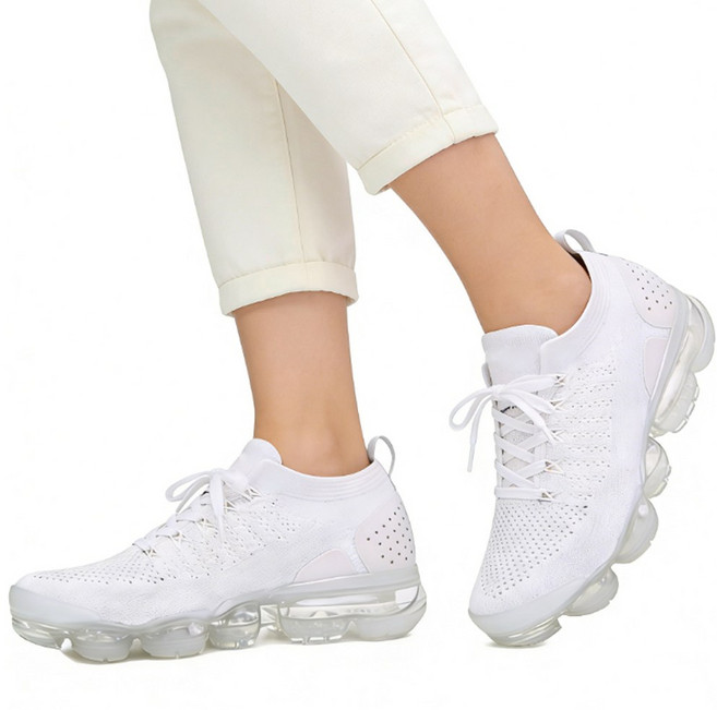 차쿠 여성 에어 쿠션 키높이 운동화 발편한 메시 조깅화 가벼운 런닝화 3색상