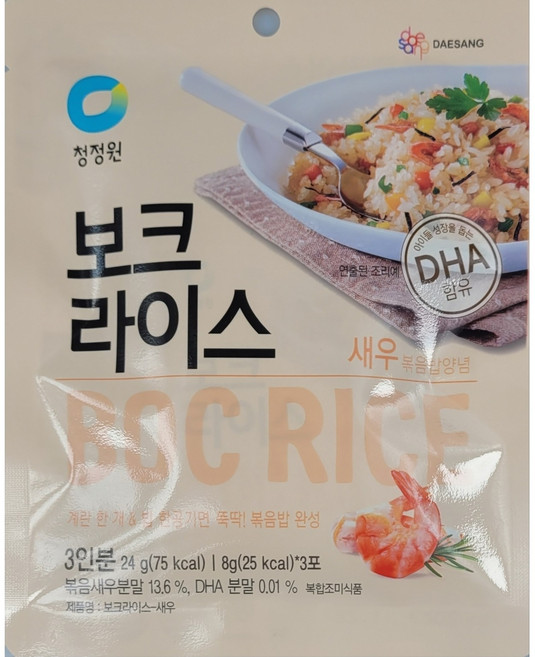 청정원 보크라이스 새우, 24g, 3개
