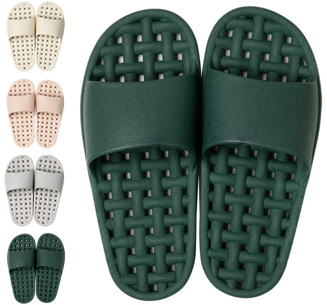 주식회사 더안 국산 미끄럼방지 안전 논슬립 물빠짐 PVC 욕실화, 1개, 포레스트딥그린