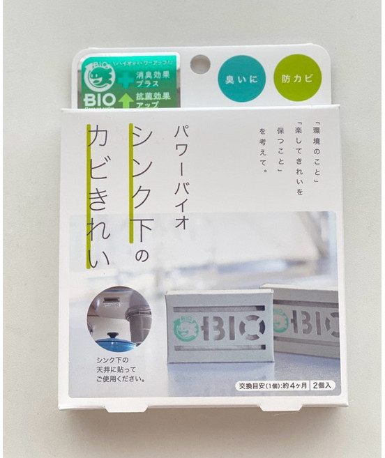 日本COGIT 長效防霉抗菌除臭盒 櫥櫃/流理台/浴室, 1個, 流理台