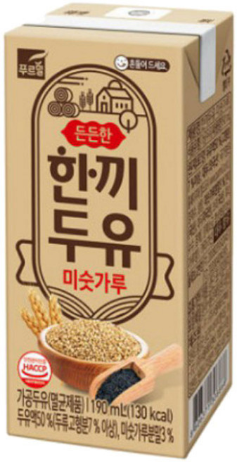 푸르밀 한끼두유 미숫가루, 190ml, 12개