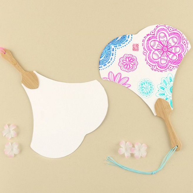 [메이크문구]종이파초선부채, 없음, 상세설명 참조