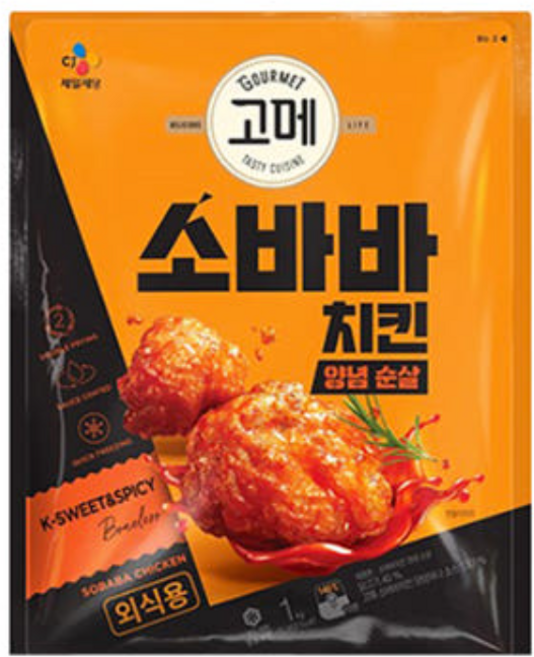 고메 소바바치킨 양념순살, 5개, 240g