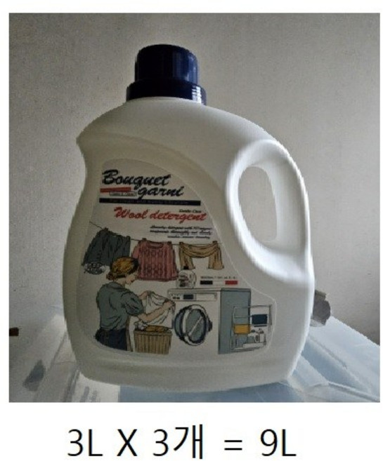 부케가르니 젠틀 클리어 중성 울 세제본품, 3L, 15개