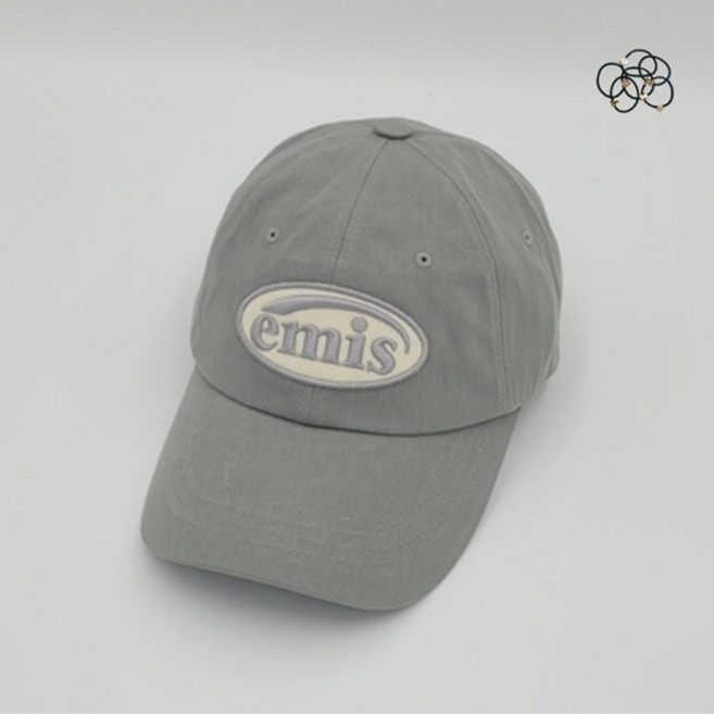[국내매장판] 이미스 모자 톤 온 톤 와펜 볼 캡 그레이 + 머리끈