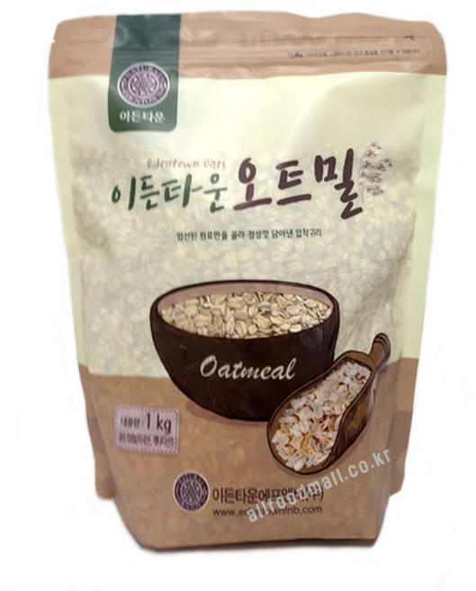 이든타운 오트밀 압착귀리, 1kg, 1개