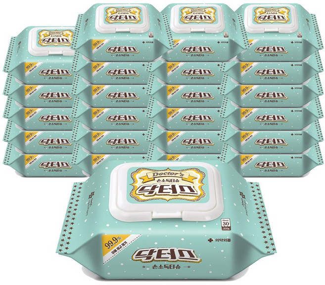 닥터스 손소독티슈30매, 30매, 24개