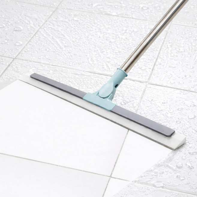 실리콘 빗자루 걸이 포함 물기제거기 스크래퍼, 민트, 1개