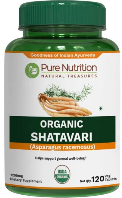 Pure Nutrition Shatavari Tablets - 1200mg | 120 Count | USDA | Promotes hormonal Balance & Female, Pure Nutrition Shatavari Table, 1개, 120정 - 쿠팡