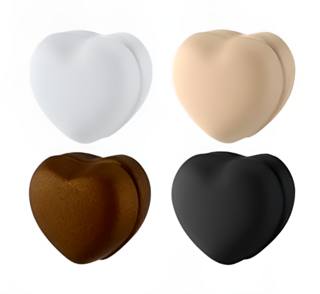 미라클비 예쁜 자석 브로치 스카프 가디건 고정 옷깃 여밈, 4개, 무광+하트