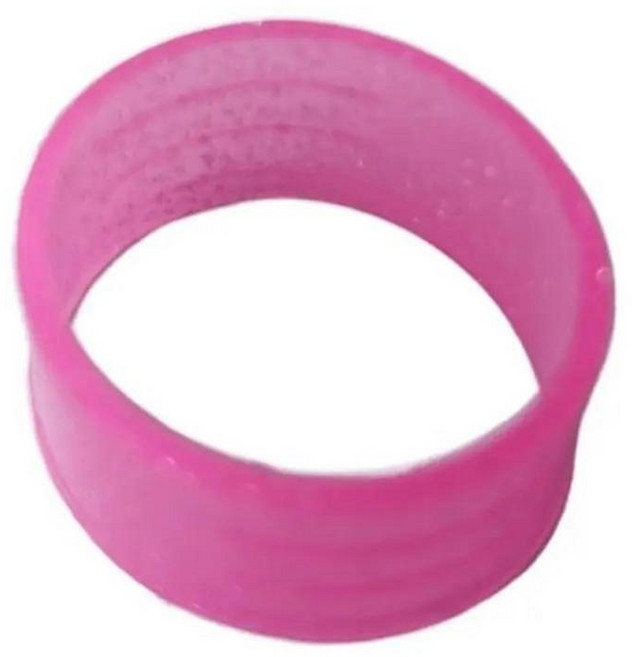 테니스 장비 캔디 컬러 라켓 씰링 링 실리콘 샤이니 고무 신축성 있는 다채로운, pink, 1개