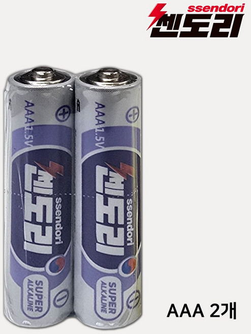 830번 국산 쎈도리 AAA 알카라인 건전지 벌크 2알(1팩) / LR03 / 알이배터리, 1개