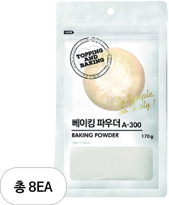 큐원 베이킹 파우더 A-300, 170g, 8개
