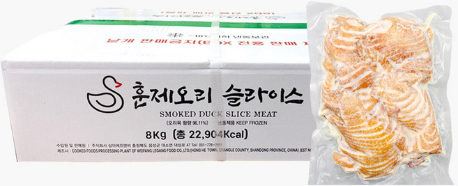 삼아 훈제오리 슬라이스 8kg 벌크, 1개