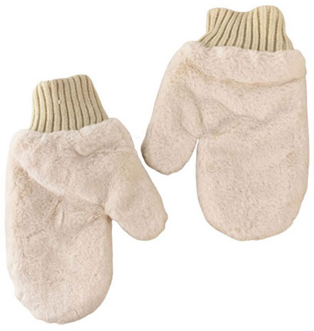 리빙미 부드러운 털 마카롱 손모아 장갑