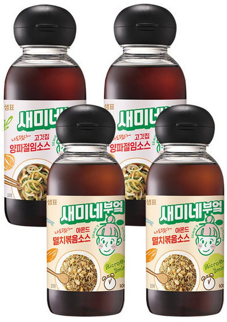 새미네부엌 멸치볶음소스 2병+양파절임소스 2병