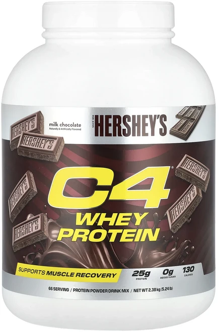 새해 건강을 선물하세요 C4 / Cellucor C4® 유청 단백질 허쉬 밀크 초콜릿 2.38kg(5.24lb) 특별관리진행, C4CellucorC4유청단백질허쉬밀크초콜릿238kg5, 238kg, 1개 - 쿠팡