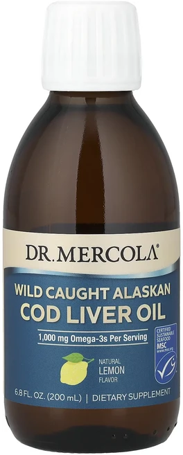 프리미엄상품 Dr. Mercola 자연산 알래스카 대구 간유 천연 레몬 맛 200ml(6.8fl oz) 부모님챙기세요, DrMercola자연산알래스카대구간유천연레몬맛200ml, 1, 200ml - 쿠팡