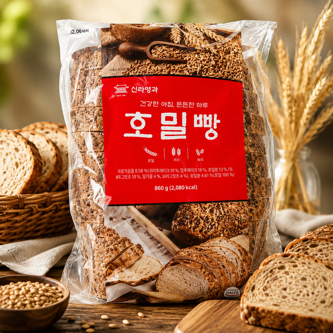 신라명과 호밀빵 215G X 4 RYE BREAD